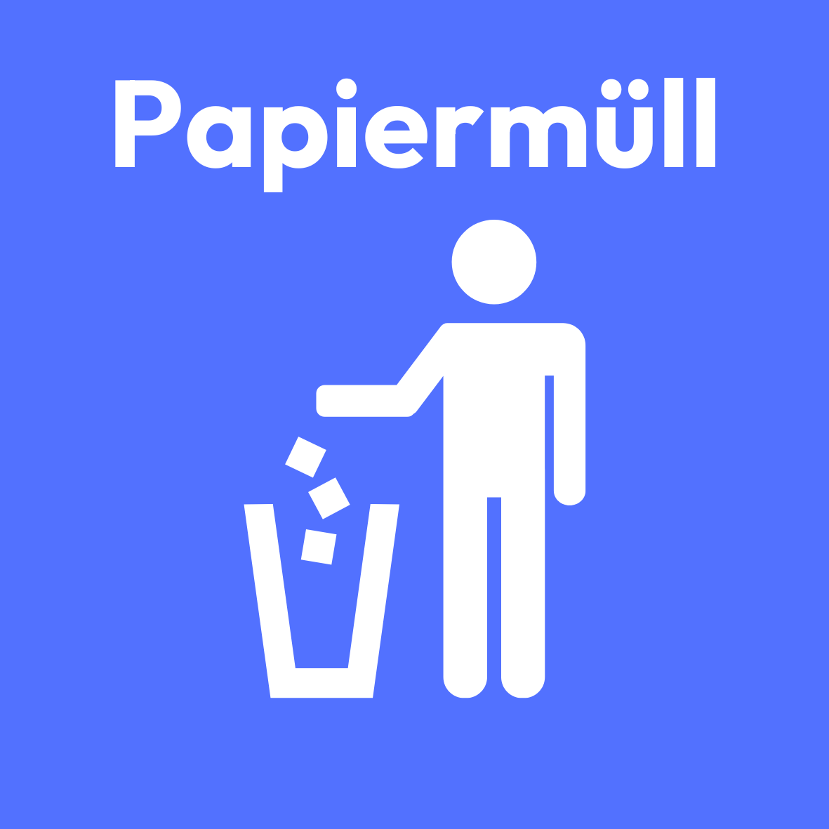 Abfall Kennzeichnung - 3er Set